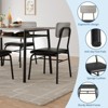 3-Piece Dining Room Set, with Storage Rack and Metal Frame - 4 of 4