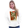The Thinker Skeleton Sculpture Hoodie Sweatshirt Women Men Brisco Brands - 3 of 4