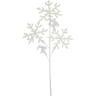 30 Glitter Felt Snowflake Spray: Blue [189170] 