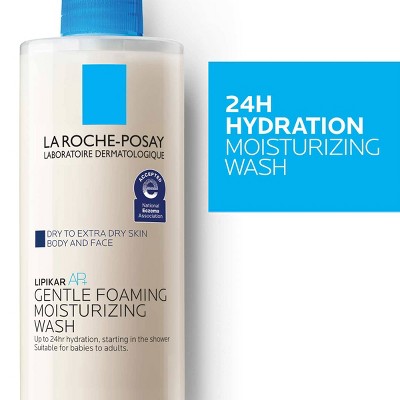 La Roche Posay Lipikar AP+ Face Wash - 13.52 fl oz: Moisturizing, Paraben-Free, For Sensitive, Very Dry Skin