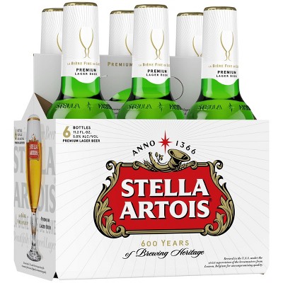 Stella Artois Belgian Beer - 6pk/11.2 fl oz Bottles