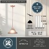 VAXCEL Da Vinci Mini Pendant Ceiling Light White Glass - 4 of 4