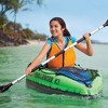 Intex Challenger K2 2 Person Inflatable Kayak and Challenger K1 1 Person Inflatable Kayaks with Aluminum Oars and Hand Pump, (2 Pack) - 4 of 4