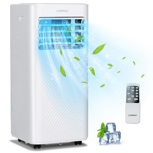 Costway 10000 BTU Portable Air Conditioner 4-in-1 AC with Cool Fan Humidifier Sleep Mode - 1 of 4