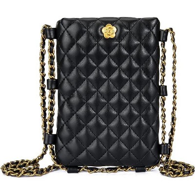 Hachikiko Small Crossbody Purse,Synthetic Leather Phone Wallet with Chain Strap, Stylish Crossbody Phone Bag for Travel & Daily Use