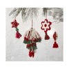 tagltd Tassel Swag Hanging Christmas Ornament XMAS Festive Winter Holidays Artificial Real Pine Tree Home Décor Decoration - 2 of 2