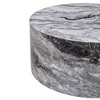 PAGED Cylinder Wooden End Table, Modern Side Table with Texture Pattern, 12" Bedside Table for Living Room, Bedroom - 4 of 4