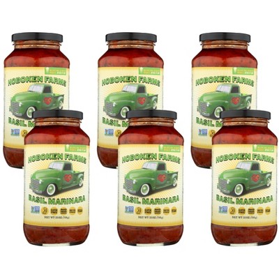 Hoboken Farms Basil Marinara - Case of 6/25 oz