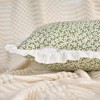 REGALWOVEN Fade-Resistant Leaf Print Ruffled Trim Bohemian Throw Pillow Cases 2 Pcs - 3 of 4