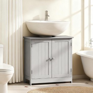 Racxily Bathroom Vanity Cabinet, Under Sink Storage with 2 Doors & Adjustable Shelf - 1 of 4