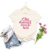 Simply Sage Market Women's She Doesn't Even Go Here Short Sleeve Graphic Tee - 3 of 3