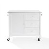 Crosley Soren Stone Top Kitchen Island/Cart White: Rolling Cart with Storage, 2 Shelves, 3 Drawers, Traditional Style - 3 of 4