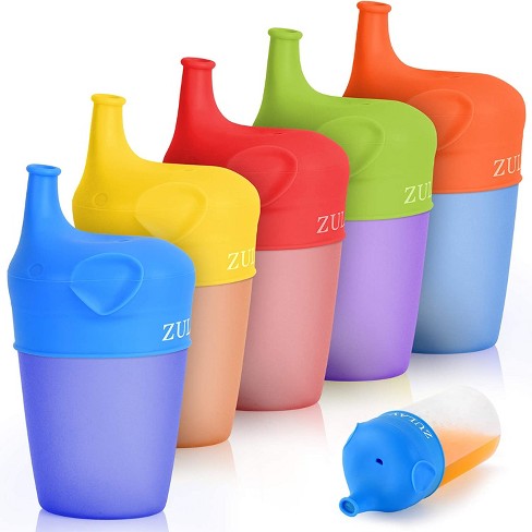 Silicone Sippy Cup Lids And Straw Lids 5 Pack Elephant Sippy Cup Lid Spillproof And Leakproof For Kids Children Toddler Durable Stretches To Cover Cups Straws Included