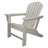 Leisure Classics UV Protected HDPE Indoor Outdoor Adirondack Lounge Patio Porch Deck Chair, White