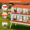 Coucheta Chicken Nesting Boxes - Available in Multiple Styles (Bracket Leg/Two-Tier/Wall Mount) & Compartments (6/8/10) for Easy Egg Collection. - 3 of 4