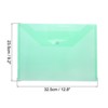Unique Bargains A4 Plastic File Folder Envelopes Folder with Snap Closure 20 Pcs - 2 of 4