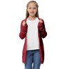 Clearlove Girls' Long Sleeve Chunky Knit Cardigan Front Open Thick Oversized Cozy Sweater Jacket - 2 of 4