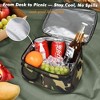 Tirrinia Large Lunch Tote Bag for Men Women Insulated Dual Compartment Leakproof Lunch Box Reusable Thermal Lunch Cooler Tote with Front Pocket - 2 of 4