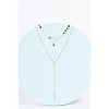 Slickblue Gold Star Medallions Lariat Necklace, Double Layered Chain with Bar Pendant, 12-18" Adjustable - 2 of 3