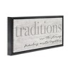 Stupell Industries Family Traditions Heartfelt Phrase, 31" x 14" - 3 of 4