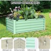 TackView Metal Galvanized Raised Garden Bed, Ground Planter Box for Outdoor Vegetables Flowers - 2 of 4