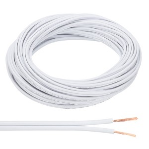 Unique Bargains Tinned Copper Insulated Heat Resistant PVC Covered 300V SPT-1 Round Wire 18AWG - 1 of 4