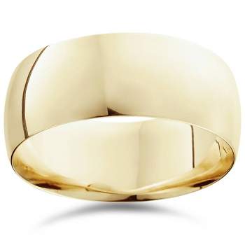 Pompeii3 9mm High Polished Wedding Band Sold 14K Yellow Gold Plain Ring