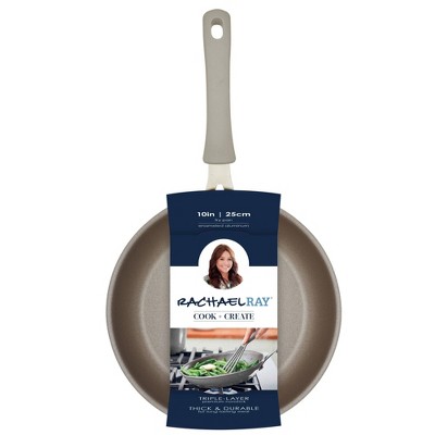 Gray Aluminum Nonstick 10-Inch Frying Pan with Ceramic Coating