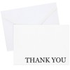 Sustainable Greetings 120 Thank You Cards Bulk with Envelopes for Weddings, Bridal Showers, Graduations, Black and White Design (5x4 In) - 4 of 4