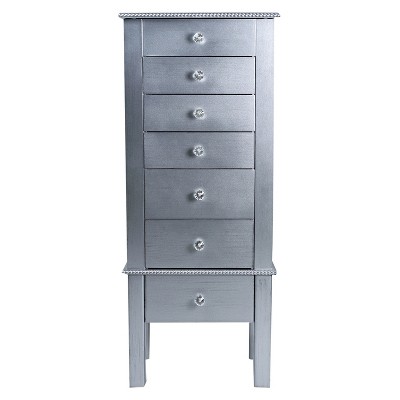 Photo 1 of Crystal Jewelry Armoire Silver - Hives & Honey