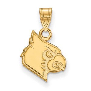 Black Bow Jewelry 14k Yellow Gold Louisville Cardinals NCAA Small Pendant - 1 of 3