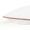 20"x20" Oversize 'Chocolate' Poly Filled Square Throw Pillow - Rizzy Home: Cotton Canvas, Indoor Use, Removable Cover - 4 of 4