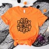 Simply Sage Market Trick Or Treat Web Short Sleeve Tee - M - Orange - 3 of 4