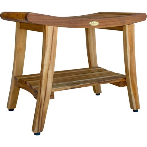 24 inch Teak Shower Stool