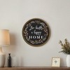 Creative Products Love Builds a Happy Home 20 x 20 Round Brown Framed Print - 4 of 4