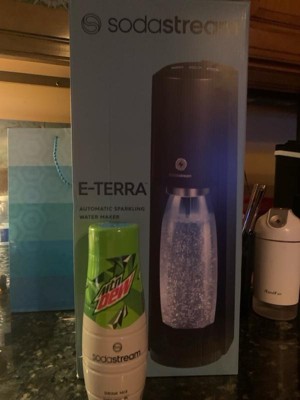 Sodastream E-terra Sparkling Water Maker With Co2 And Carbonating Bottle  White : Target