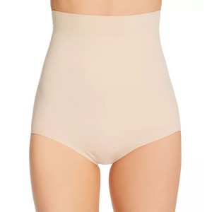 TC Fine Intimates Sleek Essentials High Waist Shaping Brief, Warm Beige - 1 of 3