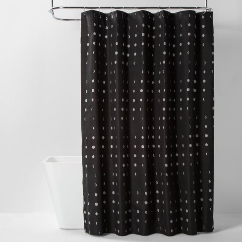 Moon Microfiber Shower Curtain Gray, Room Essentials Shower Curtain