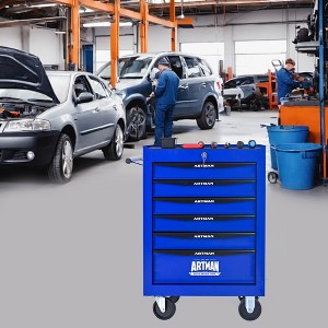 VASIP Rolling Metal Tool Chest with 4 Drawers, Steel Tool Chest Cabinet with Ball Bearing  Drawer Slides for Home,Garage - 1 of 4