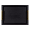 Kate and Laurel Halsey Tray, 12.5x16.5, Black - 4 of 4