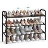 SONGMICS Shoe Rack 12-Tier Tall Metal Shoe Storage Organizer Set of 2 6-Tier Big Stackable Shoes Rack Shelf - 2 of 4