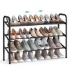 SONGMICS Shoe Rack 12-Tier Tall Metal Shoe Storage Organizer Set of 2 6-Tier Big Stackable Shoes Rack Shelf - image 2 of 4