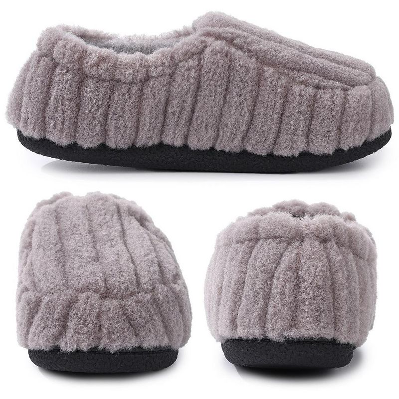 House Slippers for Womens Slippers for Women,Fuzzy Warm Plush Shearling Loafers Slippers,Non Slip House Shoes Indoor Outdoor, 5 of 10