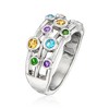 Ross-Simons 0.38 ct. t.w. Multi-Gemstone Ring in Sterling Silver - 3 of 4