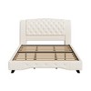 Christopher Knight Home Orina Modern Faux Leather Upholstered Button Tufted Platform Bed - 4 of 4