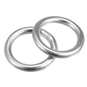Unique Bargains Hanging Hardware 316 Stainless Steel Welded O-Rings 2 Pcs - 1 of 4