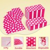 DYLIVeS 100 Pack Pink and White Polka Dots Guest Towel Napkins,Red Disposable Dinner Napkins Easter Paper Hand Towels Picnic Napkins - 3 of 4