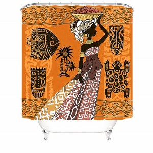 Elegant Women Shower Curtains for Bathroom Waterproof Fabric Bath Curtain Durable Soft Stylish Bathroom Decor 72x72 Inch - 1 of 1