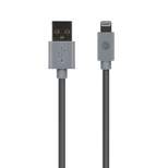 AT&T PVC Charge and Sync Lightning Cable, 10 Feet (Gray)