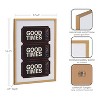 Kate & Laurel All Things Decor 12"x16" Gallery Preppy Retro Positive Quote Good Times Ticket Print by The Creative Bunch Studio Gold - 3 of 4
